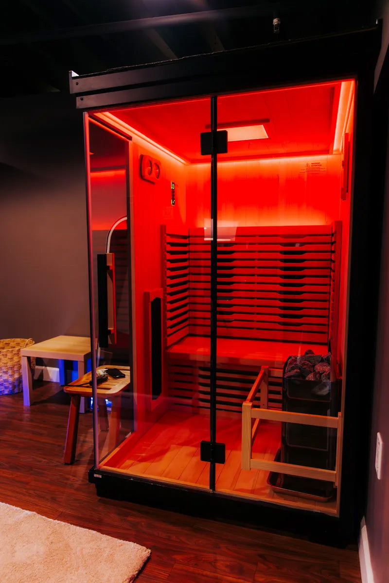Sauna installed in a customer home