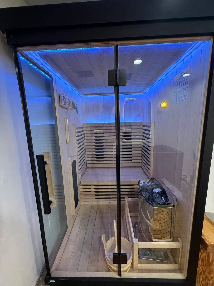 Sauna installed in a customer home