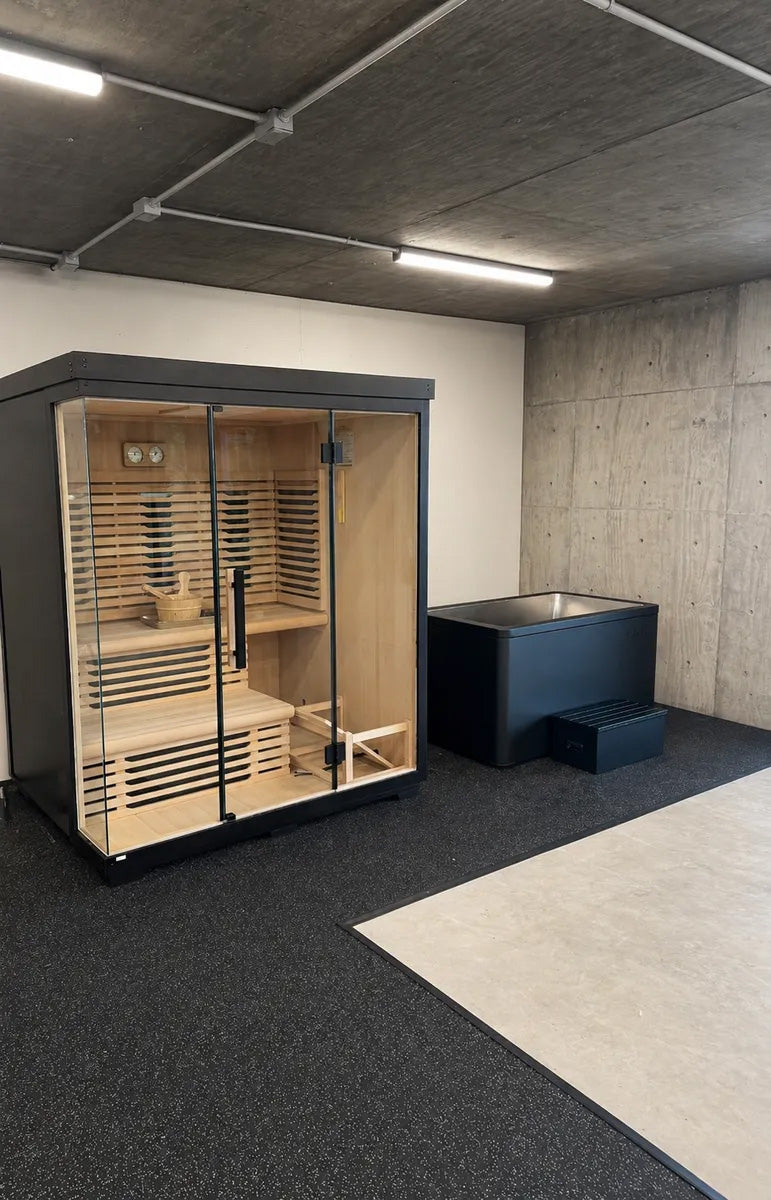 Sauna installed in a customer home