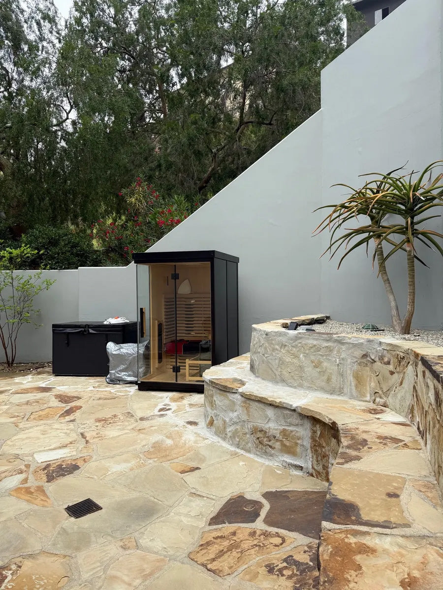 Sauna installed in a customer home