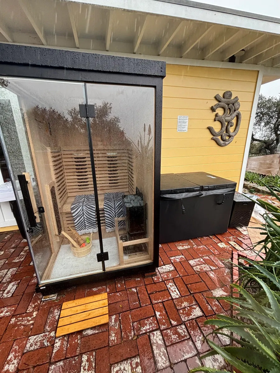 Sauna installed in a customer home